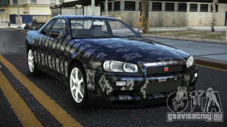 Nissan Skyline R34 Ganleen S6 для GTA 4