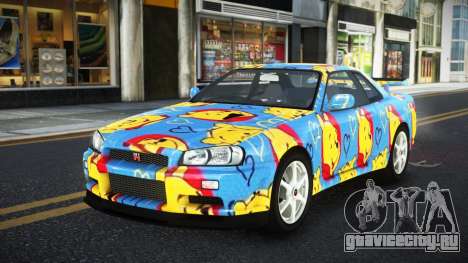 Nissan Skyline R34 Ganleen S5 для GTA 4