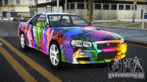 Nissan Skyline R34 Ganleen S4 для GTA 4