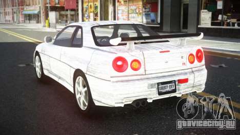 Nissan Skyline R34 Ganleen S1 для GTA 4