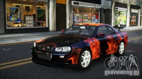 Nissan Skyline R34 Ganleen S9 для GTA 4