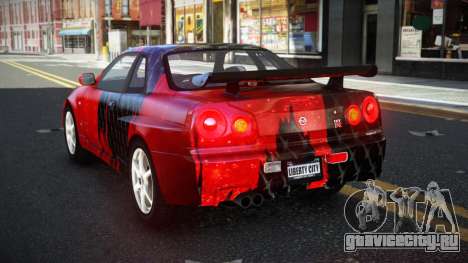 Nissan Skyline R34 Ganleen S12 для GTA 4