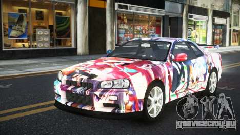 Nissan Skyline R34 Ganleen S2 для GTA 4
