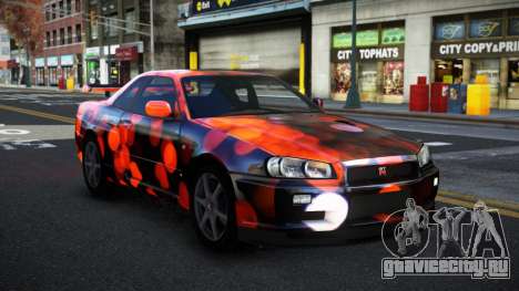 Nissan Skyline R34 Conia S6 для GTA 4