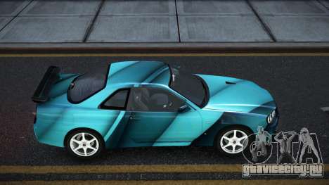 Nissan Skyline R34 Ganleen S3 для GTA 4