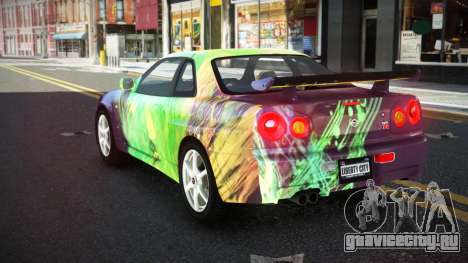 Nissan Skyline R34 Ganleen S7 для GTA 4