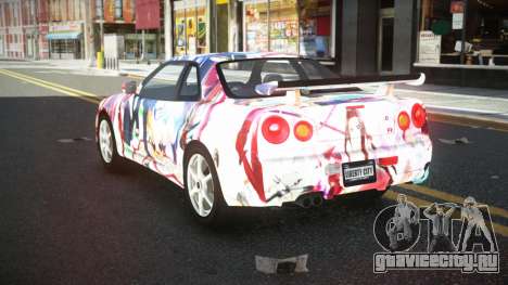 Nissan Skyline R34 Ganleen S2 для GTA 4