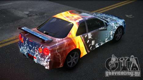 Nissan Skyline R34 Conia S10 для GTA 4