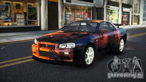 Nissan Skyline R34 Ganleen S14 для GTA 4