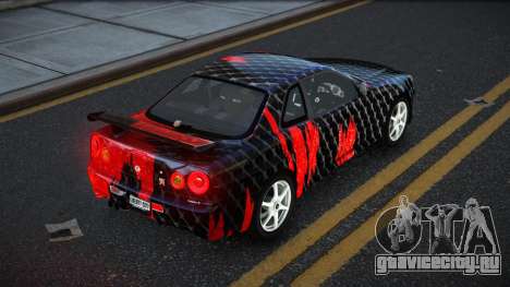 Nissan Skyline R34 Ganleen S12 для GTA 4