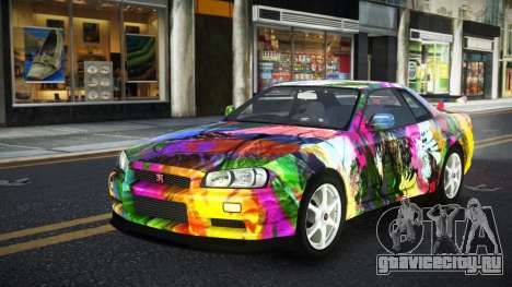 Nissan Skyline R34 Ganleen S4 для GTA 4