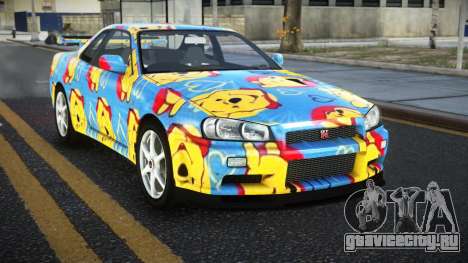 Nissan Skyline R34 Ganleen S5 для GTA 4