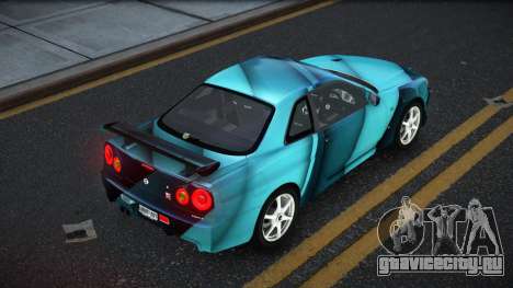 Nissan Skyline R34 Ganleen S3 для GTA 4