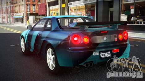 Nissan Skyline R34 Ganleen S3 для GTA 4