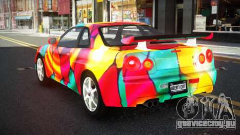 Nissan Skyline R34 Ganleen S11 для GTA 4