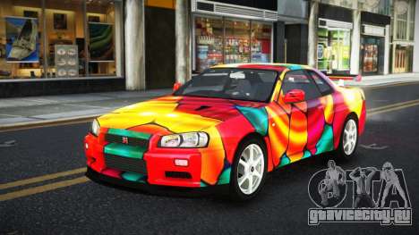 Nissan Skyline R34 Ganleen S11 для GTA 4