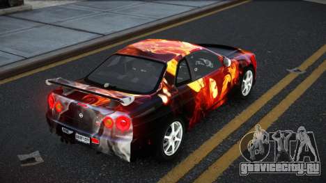 Nissan Skyline R34 Ganleen S9 для GTA 4