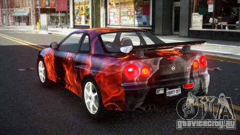 Nissan Skyline R34 Ganleen S9 для GTA 4