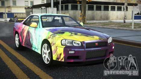Nissan Skyline R34 Ganleen S7 для GTA 4