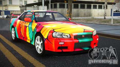 Nissan Skyline R34 Ganleen S11 для GTA 4