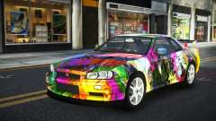 Nissan Skyline R34 Ganleen S4 для GTA 4