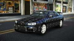 Nissan Skyline R34 Ganleen S6 для GTA 4