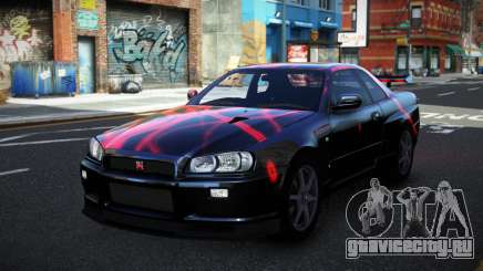 Nissan Skyline R34 Conia S12 для GTA 4