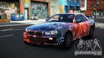 Nissan Skyline R34 Conia S10 для GTA 4