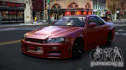 Nissan Skyline R34 Nuhxufi для GTA 4