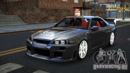 Nissan Skyline R34 Hustek для GTA 4