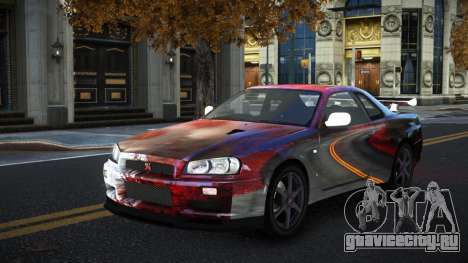 Nissan Skyline R34 Gaselly S10 для GTA 4