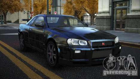 Nissan Skyline R34 Gaselly S14 для GTA 4