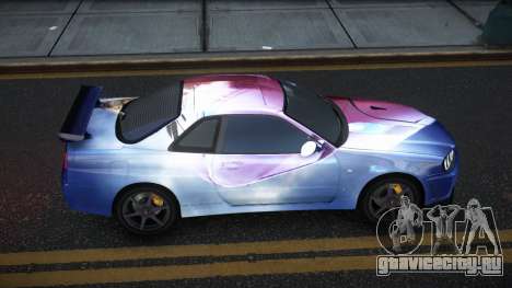 Nissan Skyline R34 Gaselly S6 для GTA 4