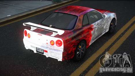 Nissan Skyline R34 Gaselly S10 для GTA 4