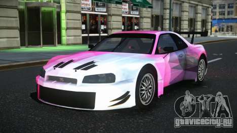 Nissan Skyline R34 Jagrao S1 для GTA 4
