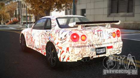 Nissan Skyline R34 Gaselly S1 для GTA 4