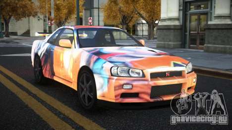Nissan Skyline R34 Gaselly S5 для GTA 4