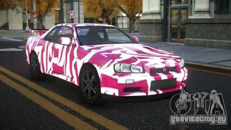 Nissan Skyline R34 Gaselly S4 для GTA 4