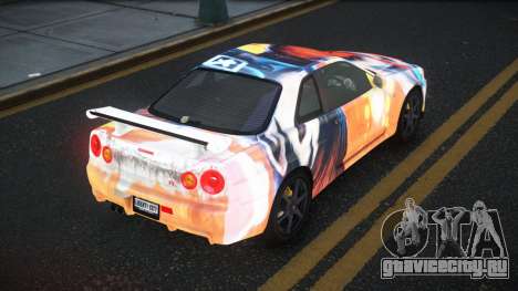 Nissan Skyline R34 Gaselly S5 для GTA 4