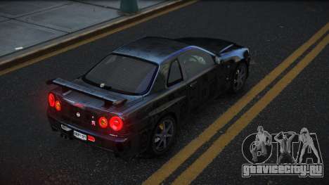Nissan Skyline R34 Gaselly S14 для GTA 4