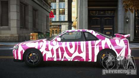 Nissan Skyline R34 Gaselly S4 для GTA 4