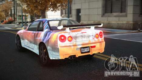 Nissan Skyline R34 Gaselly S5 для GTA 4