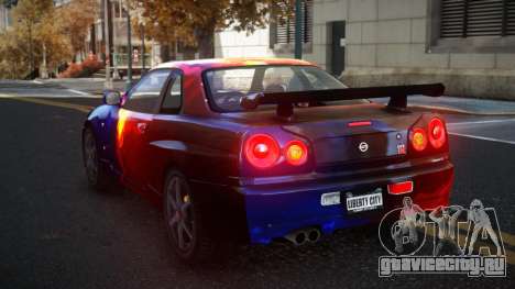 Nissan Skyline R34 Gaselly S7 для GTA 4