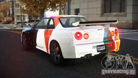 Nissan Skyline R34 Gaselly S9 для GTA 4