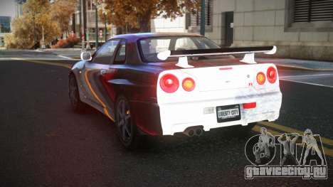 Nissan Skyline R34 Gaselly S10 для GTA 4