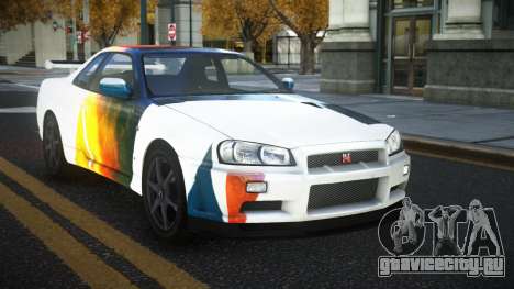 Nissan Skyline R34 Gaselly S9 для GTA 4