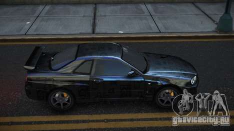Nissan Skyline R34 Gaselly S14 для GTA 4