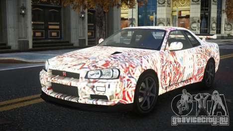 Nissan Skyline R34 Gaselly S1 для GTA 4