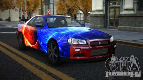 Nissan Skyline R34 Gaselly S7 для GTA 4