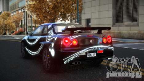 Nissan Skyline R34 Gaselly S11 для GTA 4